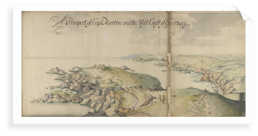 Channel Islands Survey: A prospect of Cape Martine and the west coast of Guernsey by Thomas Phillips
