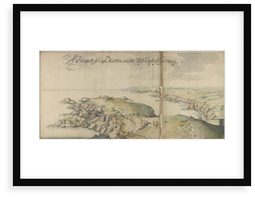 Channel Islands Survey: A prospect of Cape Martine and the west coast of Guernsey by Thomas Phillips