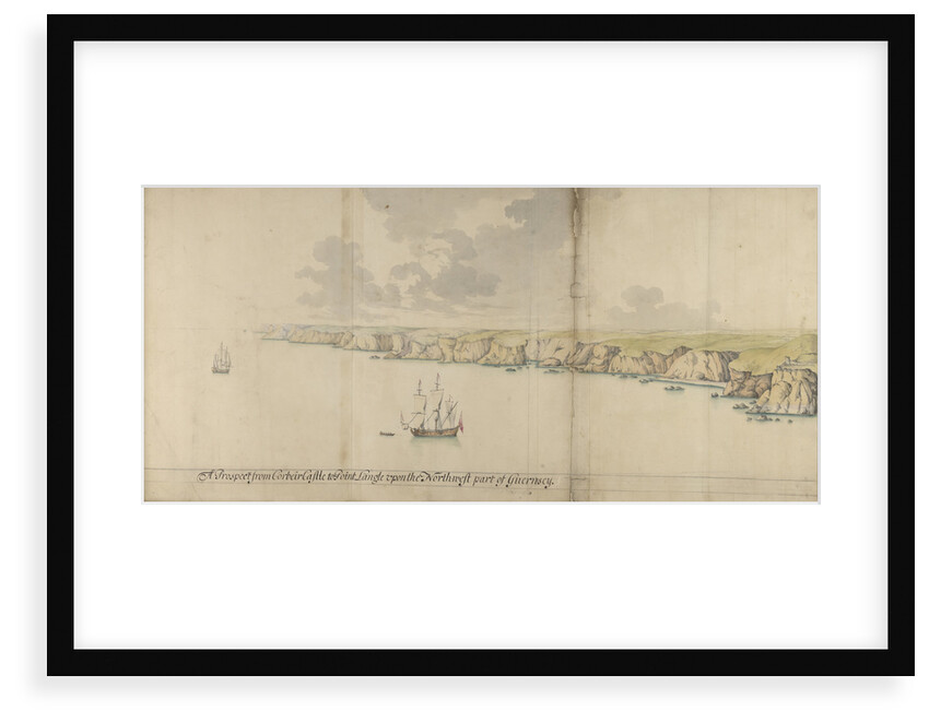 A prospect from Corbeir Castle tp Point Langle upon the north-west part of Guernsey by Thomas Phillips