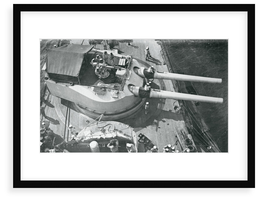 View forward from the foretop of the Austro-Hungarian dreadnought battleship 'Erherzog Franz Ferdinand' (1908) [Radetzky class] by unknown