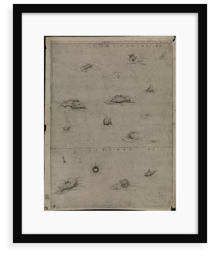 Map of Africa, 1564 - 1 of 8 sheets by Giacomo Gastaldi