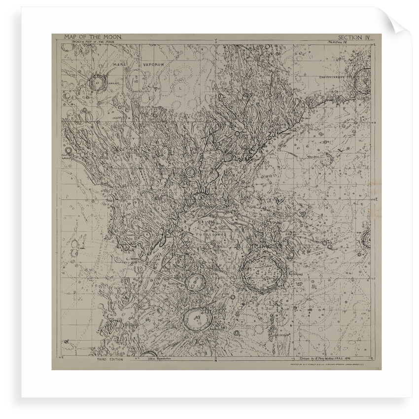 Map of the moon by H Percy Wilkins, third edition, 1956 by H. Percy Wilkins