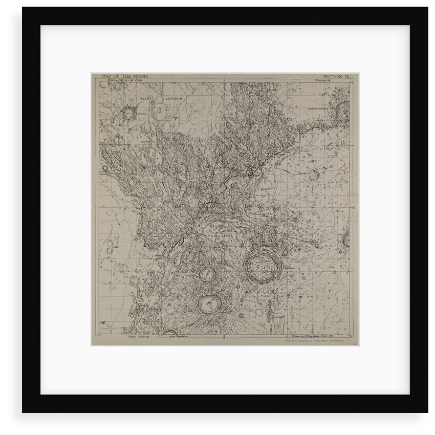 Map of the moon by H Percy Wilkins, third edition, 1956 by H. Percy Wilkins