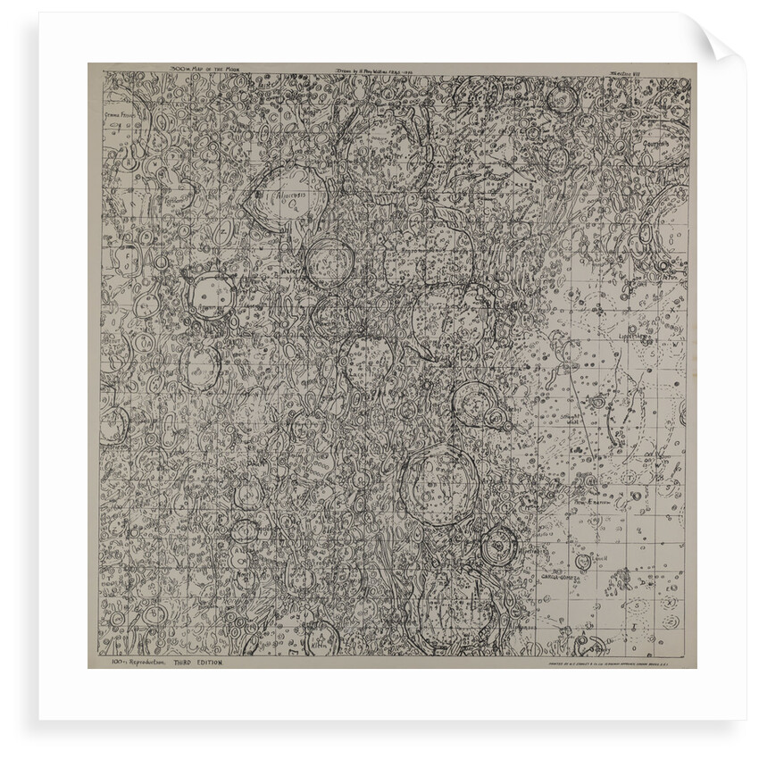 Map of the moon by H Percy Wilkins, third edition, 1960 by H. Percy Wilkins