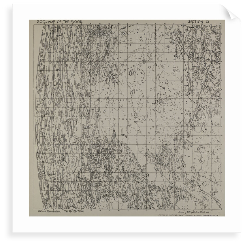 Map of the moon by H Percy Wilkins, third edition, 1963 by H. Percy Wilkins