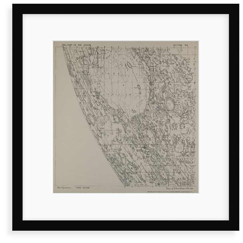 Map of the moon by H Percy Wilkins, third edition, 1964 by H. Percy Wilkins