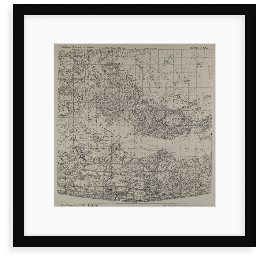Map of the moon by H Percy Wilkins, third edition, 1967 by H. Percy Wilkins
