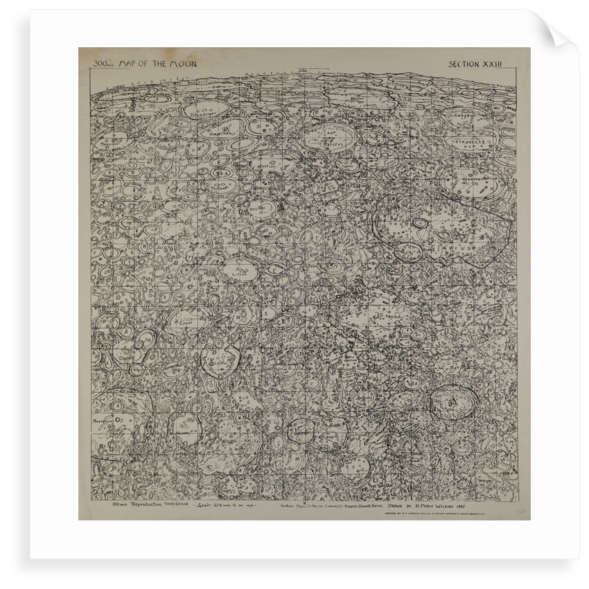 Map of the moon by H Percy Wilkins, third edition, 1975 by H. Percy Wilkins