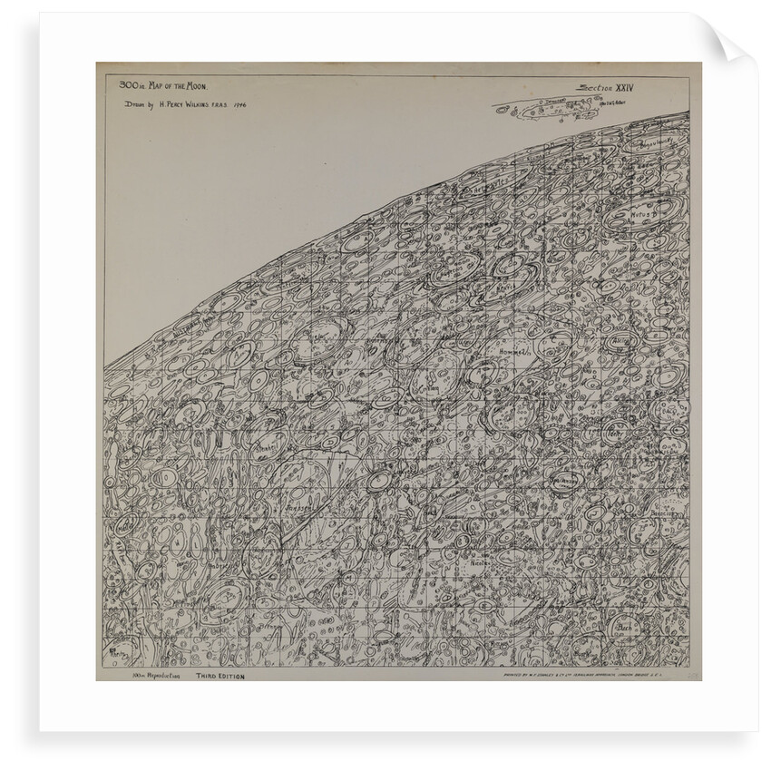 Map of the moon by H Percy Wilkins, third edition, 1976 by H. Percy Wilkins