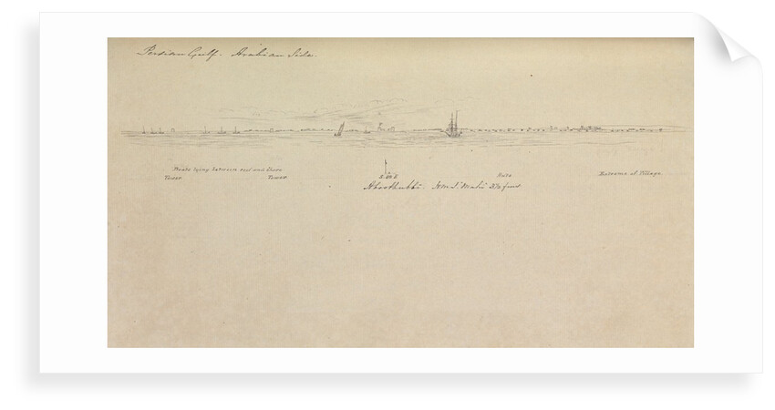Note and sketch book by R.W. Whish, Indian Navy. by R.W. Whish