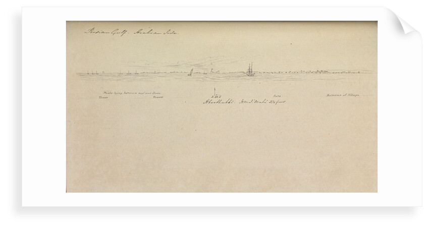 Note and sketch book by R.W. Whish, Indian Navy. by R.W. Whish