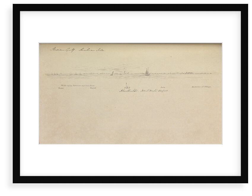 Note and sketch book by R.W. Whish, Indian Navy. by R.W. Whish