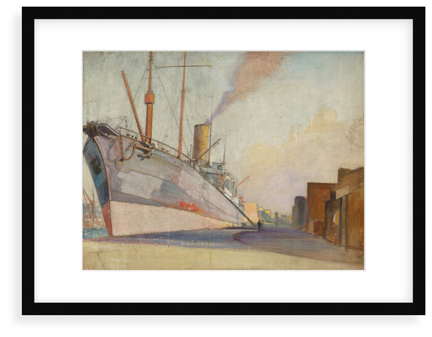 The cable-laying ship 'Telconia' by John Everett