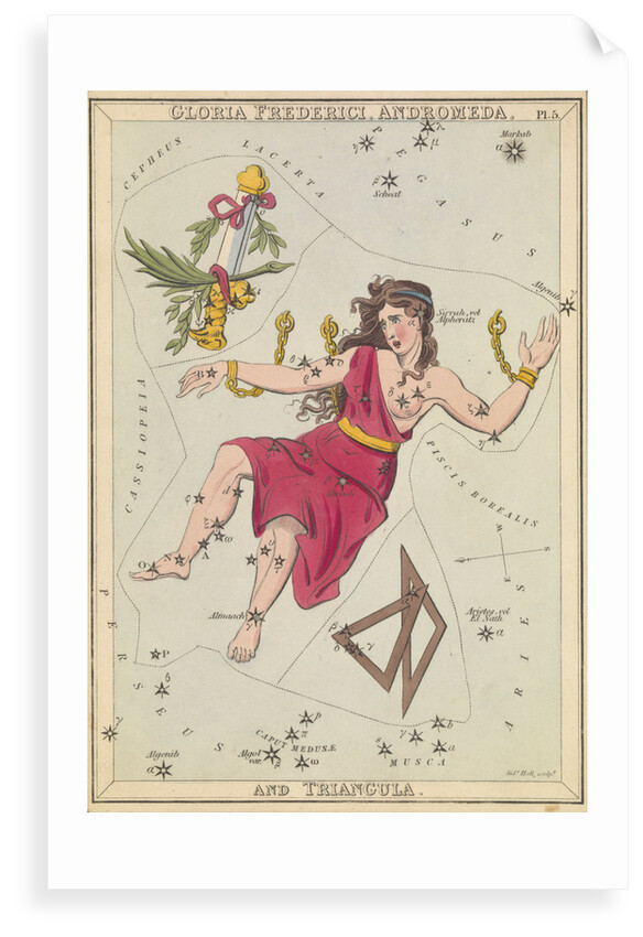 Gloria Frederich, Andromeda and Triangula by Sidney Hall