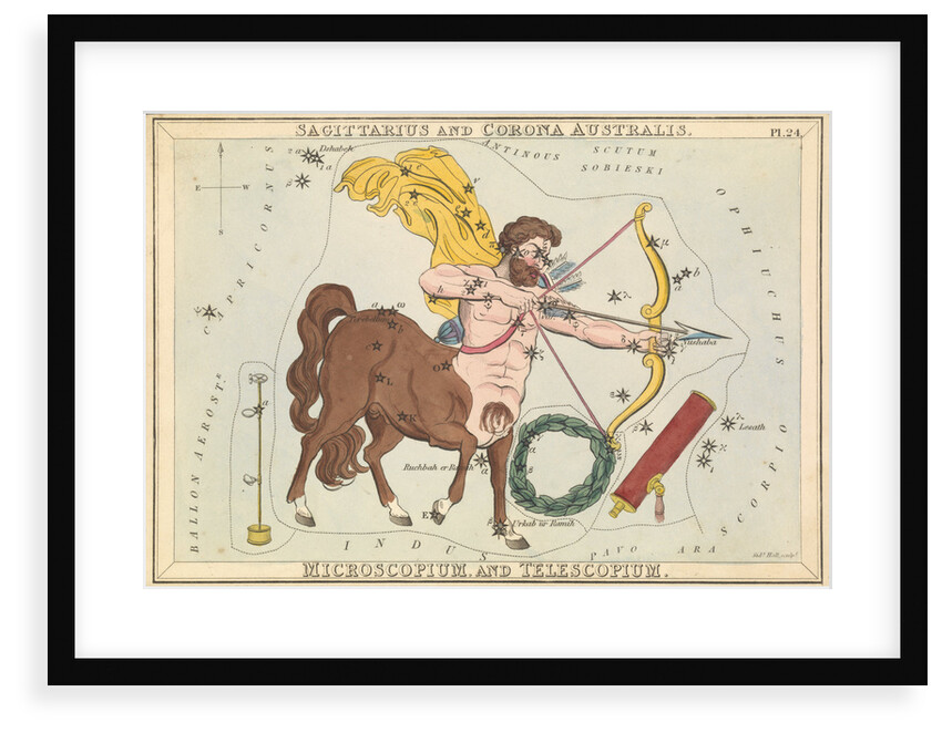 Sagittarius and Corona Australis. Microscopium and Telescopium by Sidney Hall