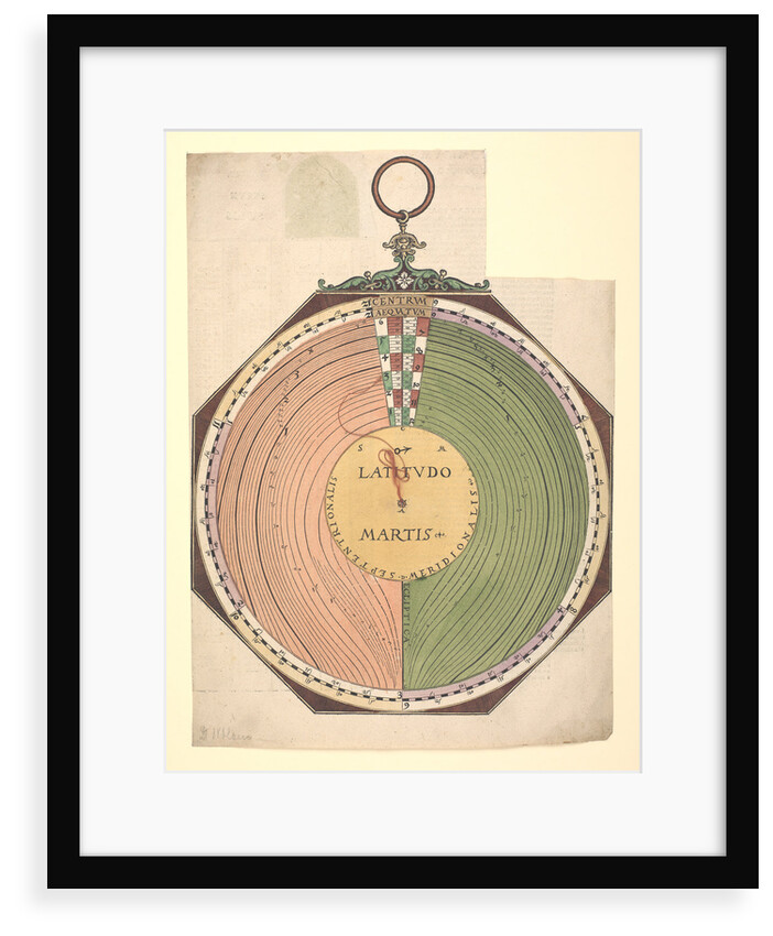 Volvelle to determine the latitude of Mars and the general rule which enables one to find the position of celestial bodies during the time before Christ by Peter Apian