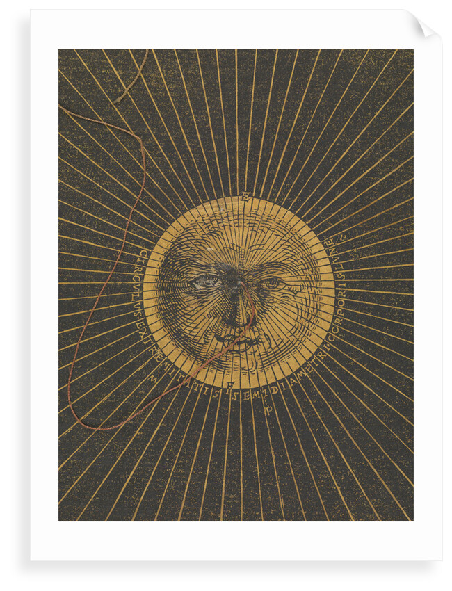 Detail of Volvelle giving the rules for predicting solar and lunar eclipses by Peter Apian