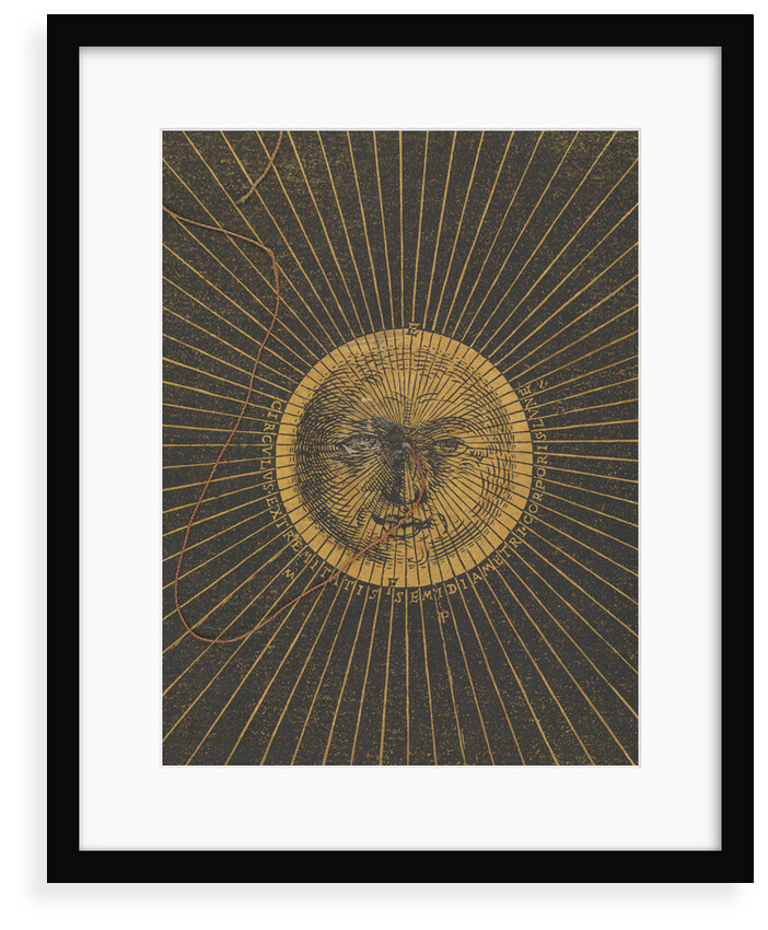 Detail of Volvelle giving the rules for predicting solar and lunar eclipses by Peter Apian