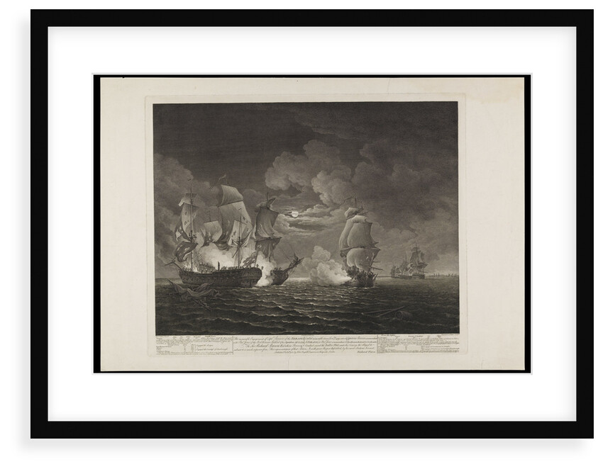 A memorable engagement of Captain Pearson of the 'Serapis' with Paul Jones of the 'Bonhomme Richard' & his squadron, September 23 1779 by James Fittler