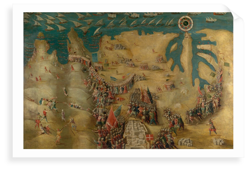 The Siege of Malta: Flight of the Turks, 13 September 1565 by Matteo Perez d'Aleccio
