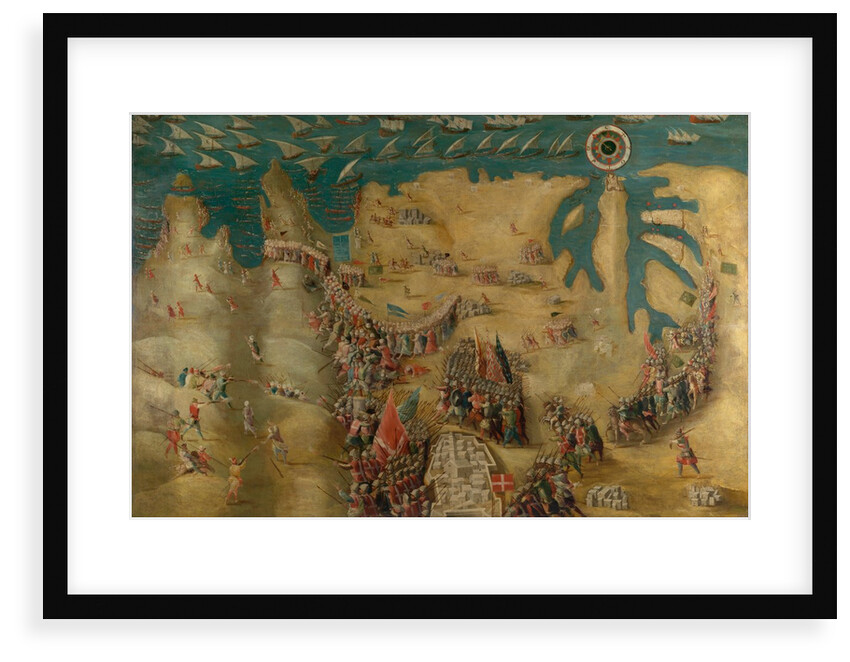 The Siege of Malta: Flight of the Turks, 13 September 1565 by Matteo Perez d'Aleccio
