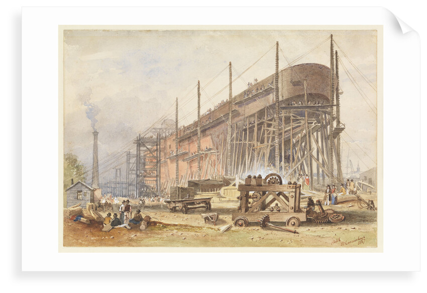 The building of SS 'Great Eastern' by John Wilson Carmichael
