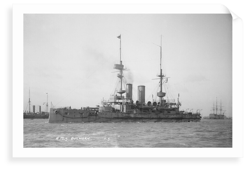 Battleship HMS 'Bulwark' (1899) by unknown