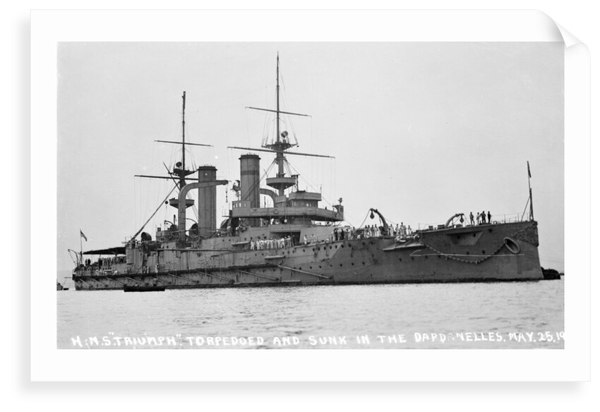Battleship HMS 'Triumph' (1903) by unknown