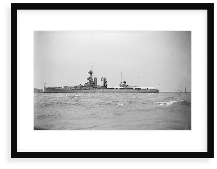 Gunnery training ship HMS 'Iron Duke' (1912) in 1935 by unknown