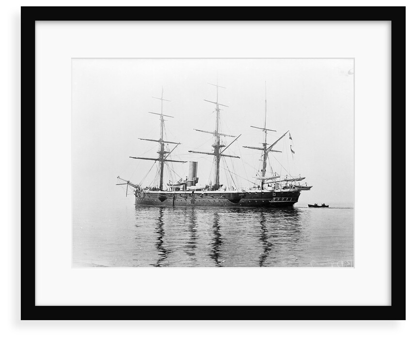Steel screw corvette HMS 'Calliope' (1884) in 1901 by unknown