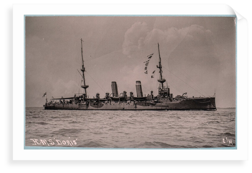 HMS Doris (1896) under way by Unknown