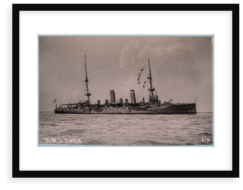 HMS Doris (1896) under way by Unknown