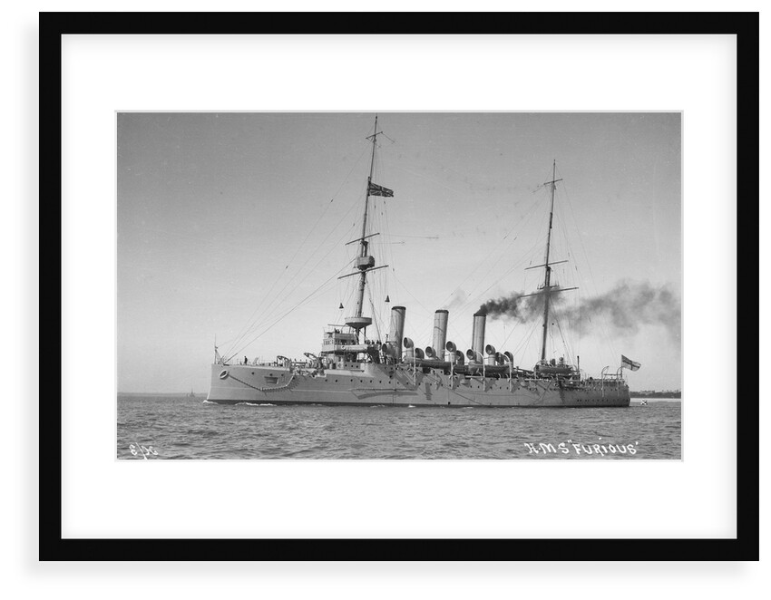 A port bow view of HMS 'Furious' (1896) by unknown
