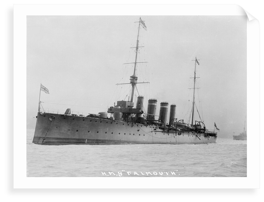Second class protected cruiser, HMS 'Falmouth' (1910) by Unknown