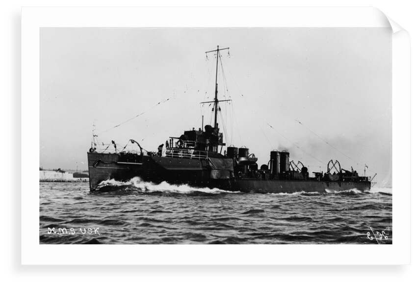 Torpedo boat destroyer HMS 'Usk' (1903) by unknown