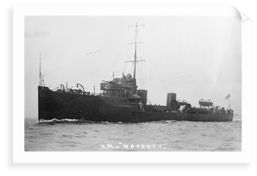 Torpedo boat destroyer HMS 'Waveney' (1903) by Unknown