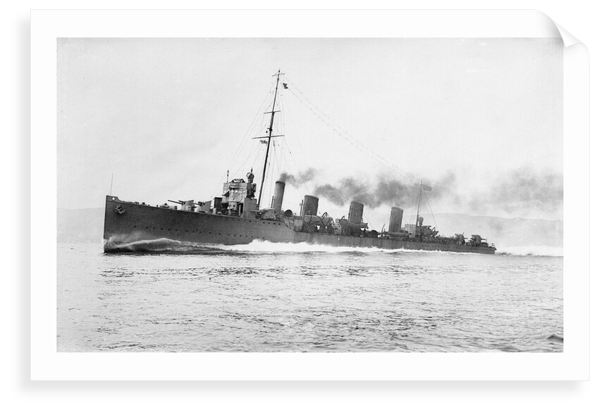 Destroyer, flotilla leader HMS 'Broke' (1914) by unknown