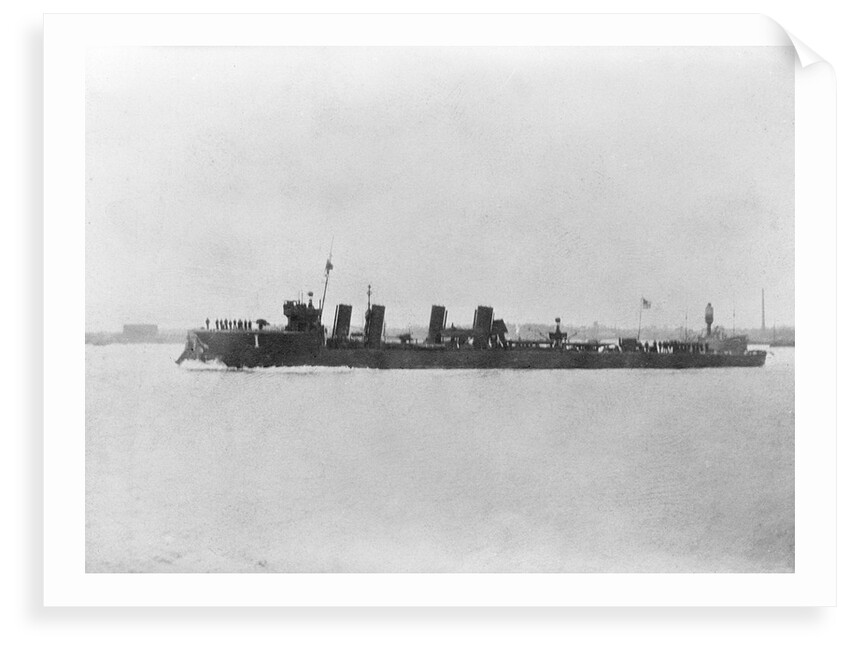 Destroyer HMS 'Mentor' (1914), with damaged bow by Unknown