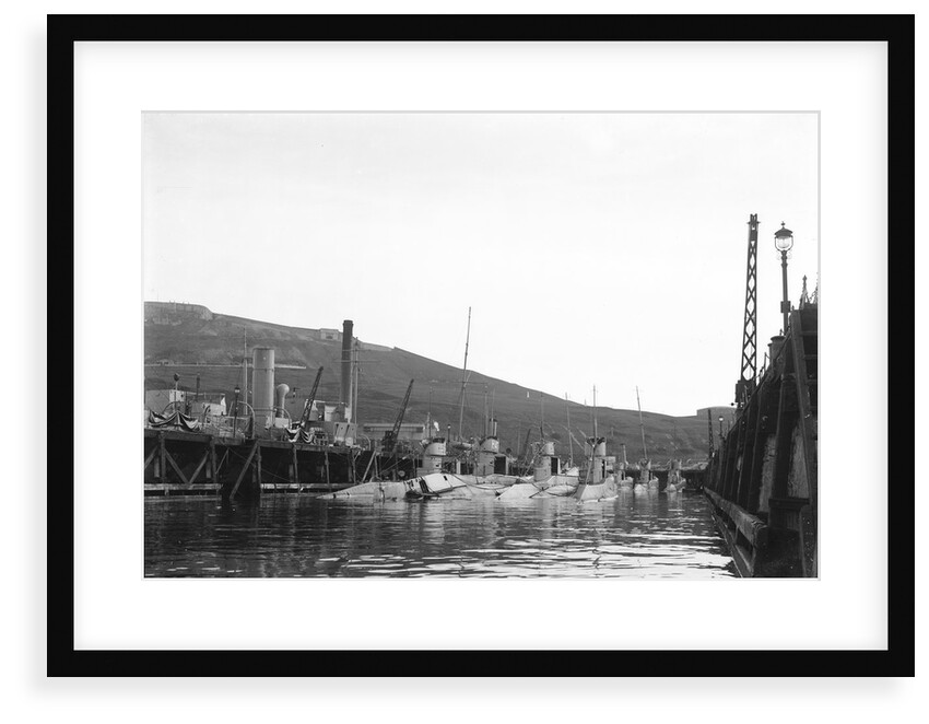 HMS 'H47' (1918) submarine at portland with others including 'H50' and 'H33' by unknown