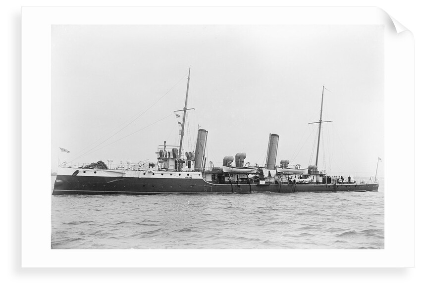 Photograph of torpedo gunboat 'Leda' (1892) by unknown
