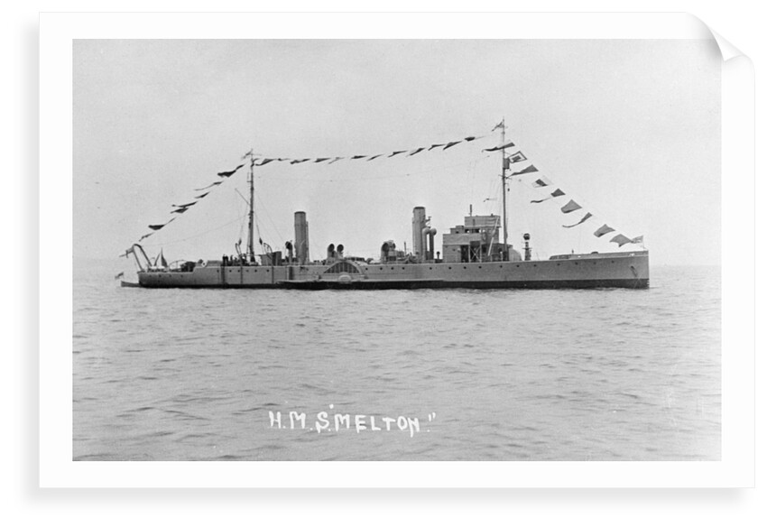 Photograph of the paddle minesweeper HMS 'Melton' 1924, Richard Perkins Collection by unknown