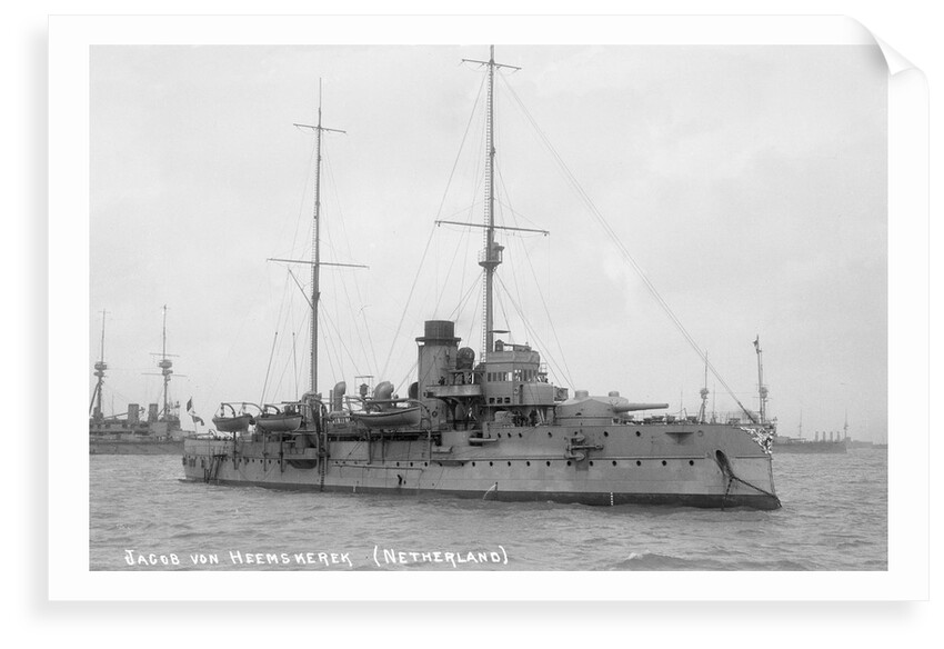 Coast defence battleship 'Jacob van Heemskerck' (Ho, 1906) by unknown