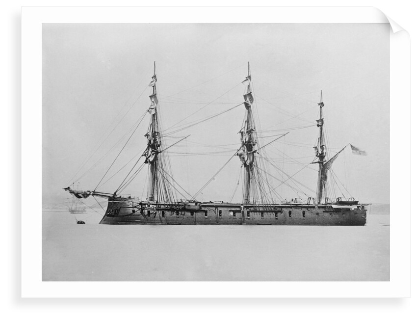 Armoured wooden broadside ship HMS 'Lord Clyde' (1864) by unknown