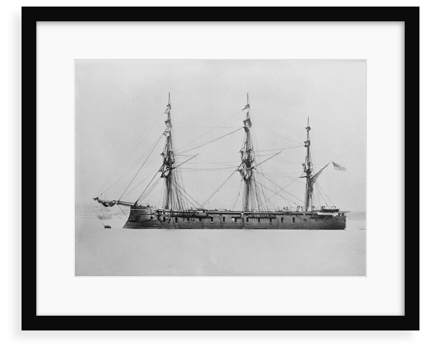 Armoured wooden broadside ship HMS 'Lord Clyde' (1864) by unknown