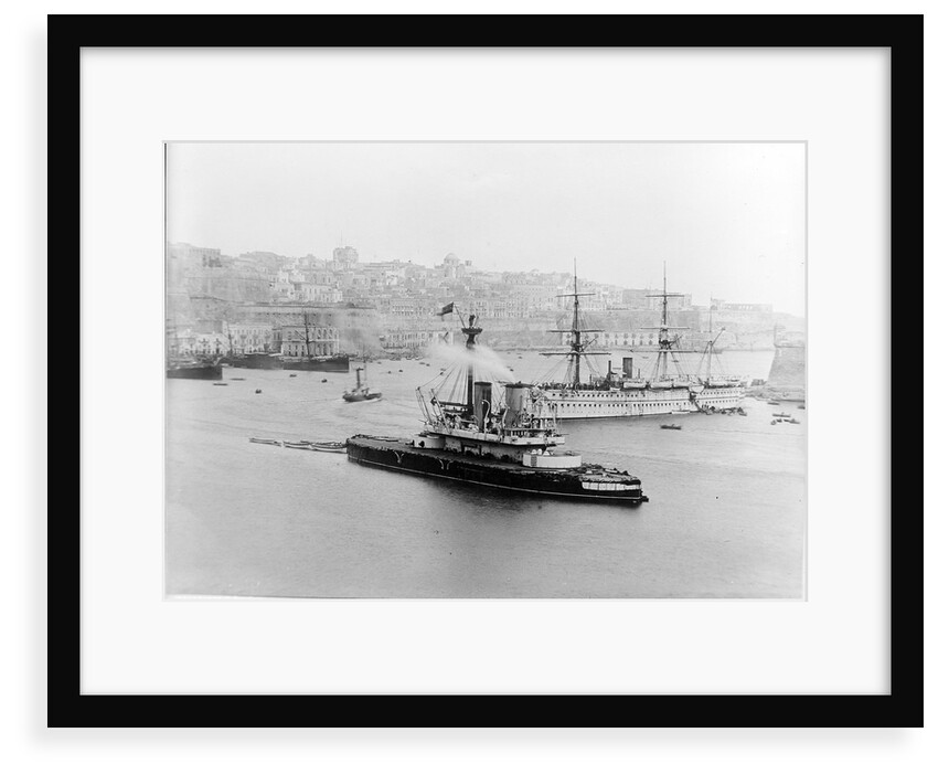 A starboard bow view of 'Dreadnought' (1875) by unknown