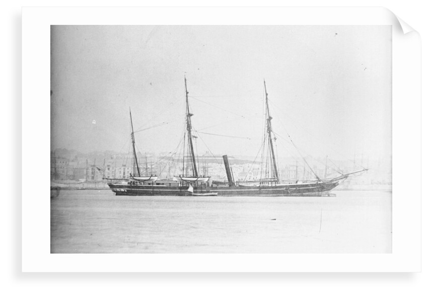 A starboard broadside view of 'Pandora' (1861) by unknown
