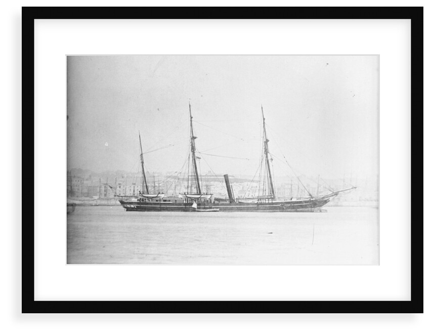 A starboard broadside view of 'Pandora' (1861) by unknown