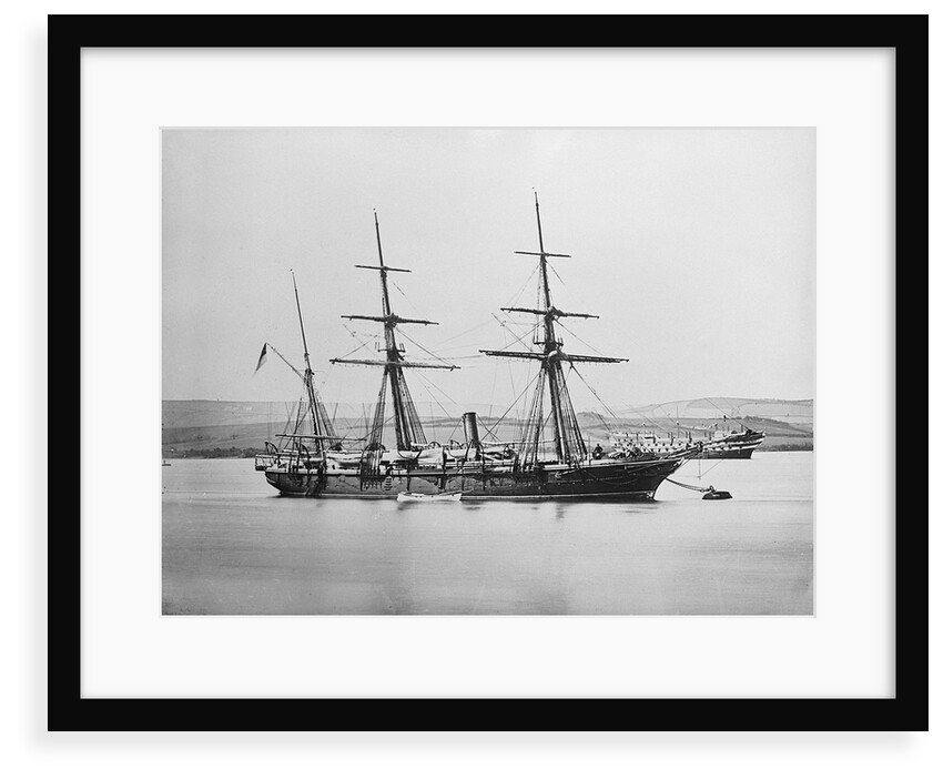Survey vessel, ex-wooden screw gun vessel, HMS 'Sylvia' (Br, 1866) by unknown