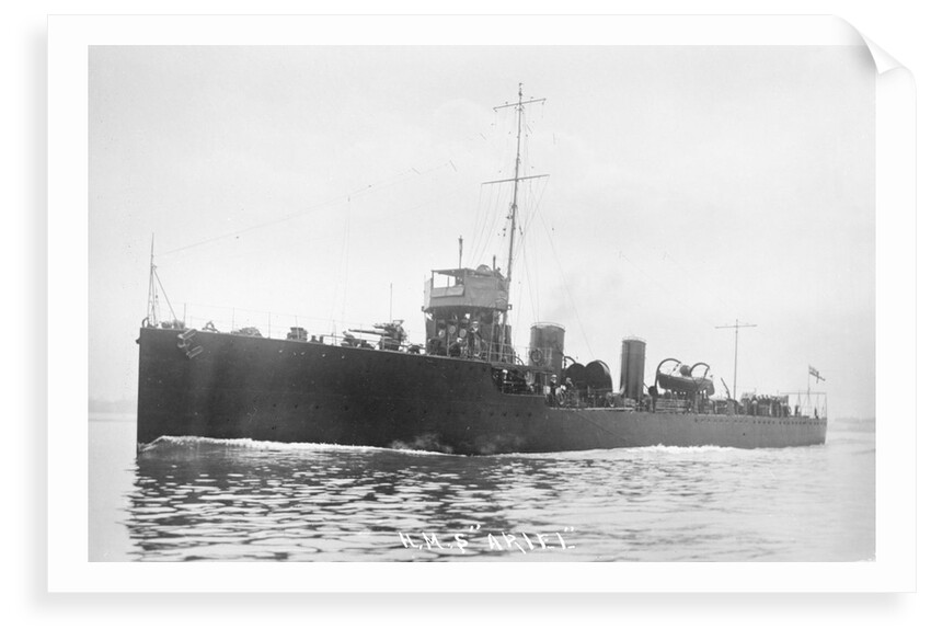 Torpedo boat destroyer HMS 'Ariel' (1911) by Unknown