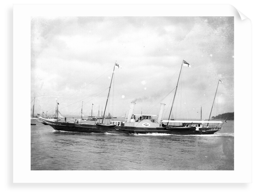 Royal yacht HMS 'Alberta' (GB, 1863) moored at Portsmouth by unknown